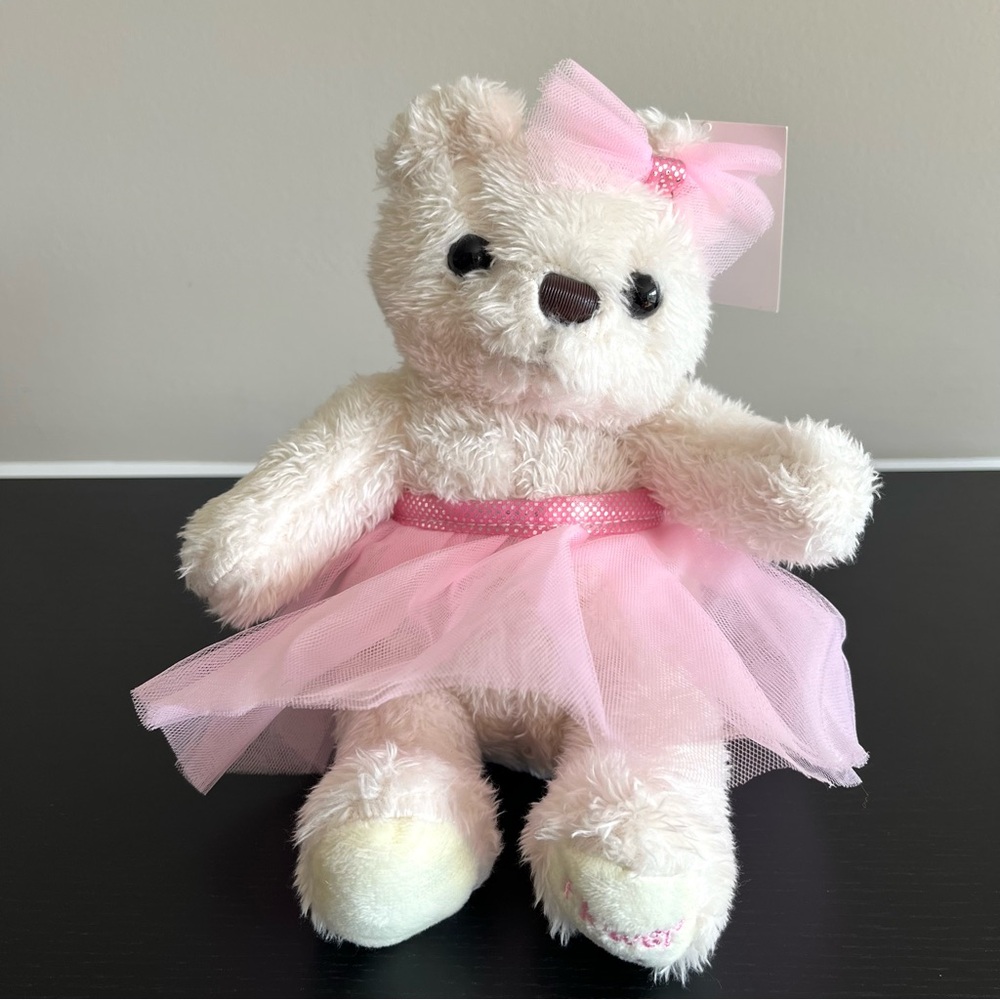 Hobby Lobby Studio His Hers Flower Girl Teddy Bear Cream Plush Tutu Wedding